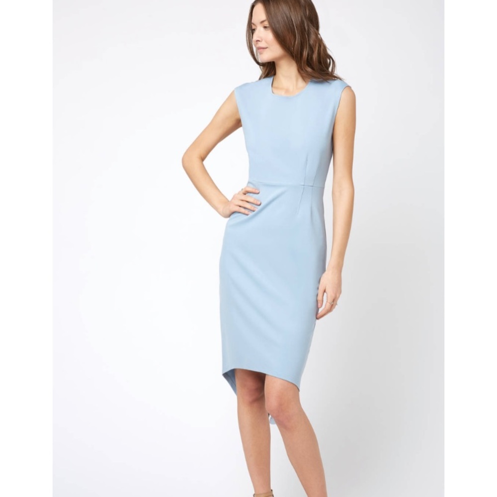 Abbeline hi lo ponte midi dress